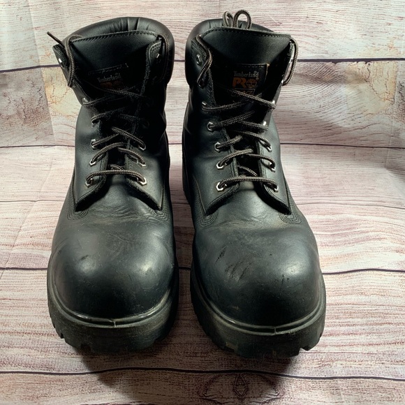 Timberland Pro Steel Toe Men’s black boots 13W - Picture 3 of 10